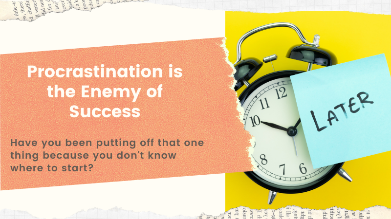 Procrastination is the Enemy of Success