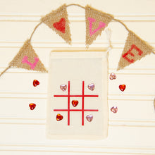 Load image into Gallery viewer, Personalized Valentines Tic-Tac-Toe bag