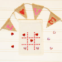 Load image into Gallery viewer, Personalized Valentines Tic-Tac-Toe bag
