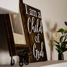 Load image into Gallery viewer, I Am A Child of God Raised Metal Art