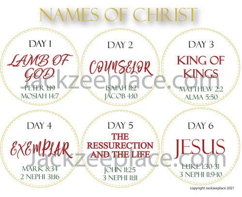 Names of Christ Printable